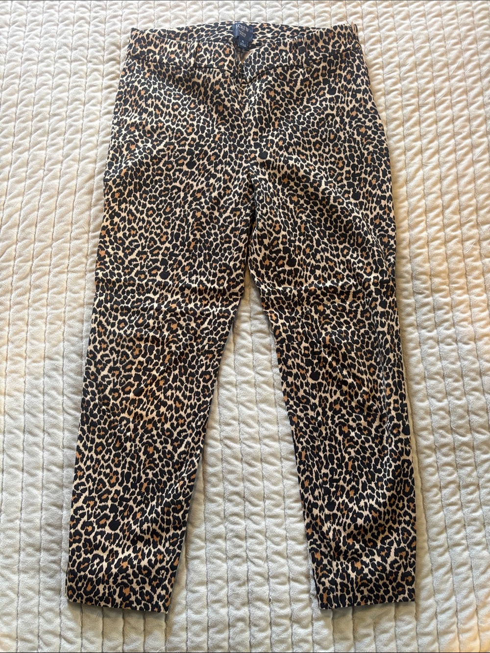 J. Crew Leopard Print Ankle Pants - Black & Brown